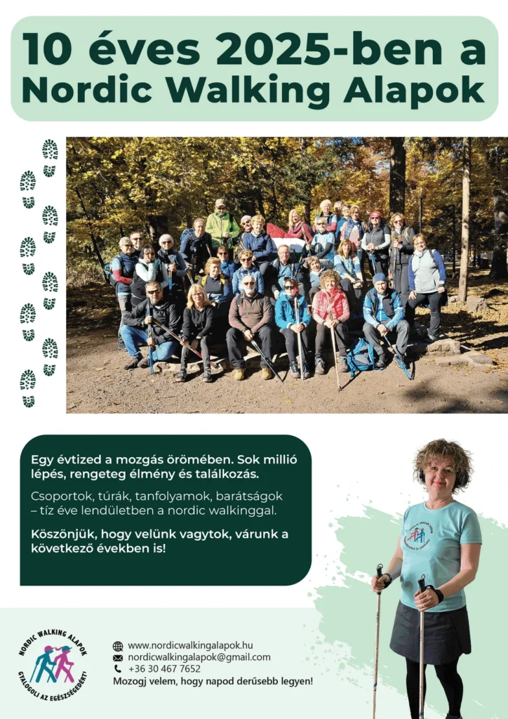 10 éves a nordicwalkingalapok 2025-ben